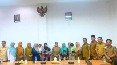 PLT Bupati Labuhanbatu Ikuti Zoom Meeting Gerakan Serentak Penanganan Stunting