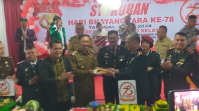 Dalam memperingati HUT Bhayangkara Ke-78, Polres Labusel Adakan Acara Syukuran