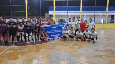 BRI BO Kotapinang dan Pegadaian Gelar Pertandingan Futsal Persahabatan