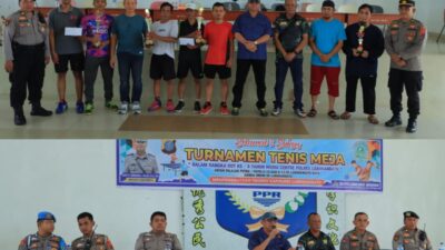 Peringati HUT ke-8, Media Center Buka Turnamen Tenis Meja Trophy Kapolres Labuhanbatu