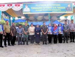 Plt. Bupati Hadiri Peletakan Batu Pertama Pembangunan Pos Koramil 09/NL Pangkatan