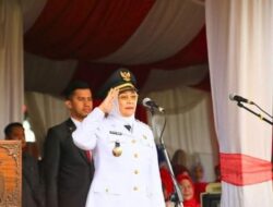 Merah Putih Berkibar, Plt. Bupati Labuhanbatu Menjadi Irup Peringatan HUT ke-97 RI