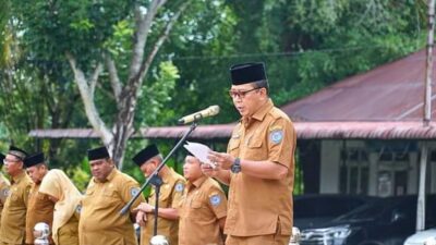 Asisten 2 Pimpin Apel Gabungan Pemkab Labuhanbatu