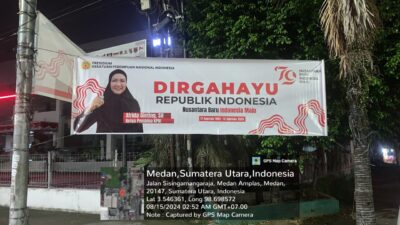 Spanduk Afrida Ginting Beri Ucapan HUT RI Mulai Bertebaran, Sinyal Maju Pilkada Semakin Kuat