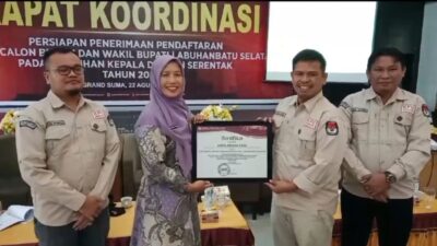 KPU Labusel Melaksanakan Rapat Koordinasi Persiapan Pendaftaran Pada Pilkada Serentak 