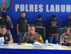 Polres Labuhanbatu Gelar Press Release Pengungkapan Tindak Pidana Narkotika dan Pembakaran Rumah serta Mobil Wartawan