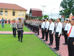 Kapolres Labuhanbatu Pimpin Apel Gelar Pasukan Ops Zebra Toba 2024