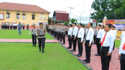 Kapolres Labuhanbatu Pimpin Apel Gelar Pasukan Ops Zebra Toba 2024