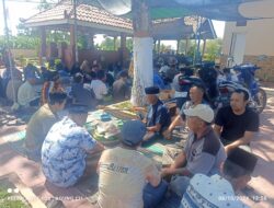 Warga Dusun Banjarsari Desa Kedunglengkong Gelar Kenduri Bersama Gus Dulloh di Makam Mbah Sentono