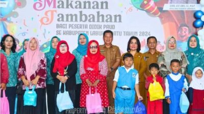 Pemkab Labuhanbatu Bagikan Makanan Tambahan Untuk 3050 Siswa Paud