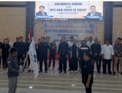 Ketum DPP PJS Lantik DPD dan DPC se-Provinsi Sulut