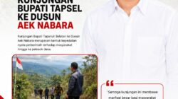 Tokoh Muda Tabagsel Julpadli Simamora Apresiasi Atas Kunjungan Bupati Tapsel ke Aek Nabara
