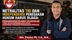 Paulus PG: Negara Hukum Menempatkan Hukum sebagai Panglima