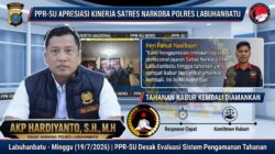PPR-SU Apresiasi Kinerja Satres Narkoba Polres Labuhanbatu, Tahanan Kabur Kembali Diamankan