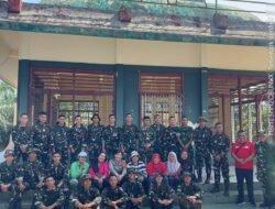 Gerakan Indonesia ASRI, DLH Labuhanbatu Gandeng TNI-Polri dan Ormas Bersihkan Tugu Juang 45