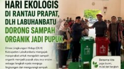 Hari Ekologis di Rantauprapat, DLH Labuhanbatu Dorong Sampah Organik Jadi Pupuk