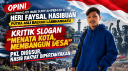 ‎Peringati Hari Sumpah Pemuda, Heri Faysal Hasibuan Kritik Slogan “Menata Kota, Membangun Desa”: PKL Digusur, Nasib Rakyat Dipertanyakan